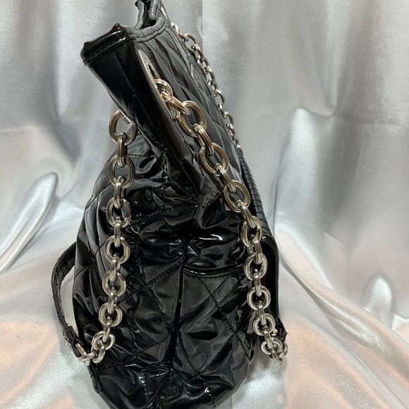 Coach black Patten leather large tote. 17-H5a - Picture 6 of 10